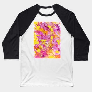 Rosy Maple Moth Watercolor Pattern Baseball T-Shirt